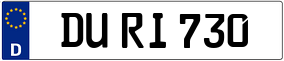 Trailer License Plate